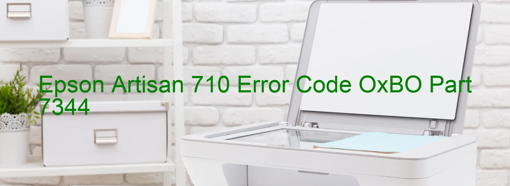 Epson Artisan 710 Código de error OxBO