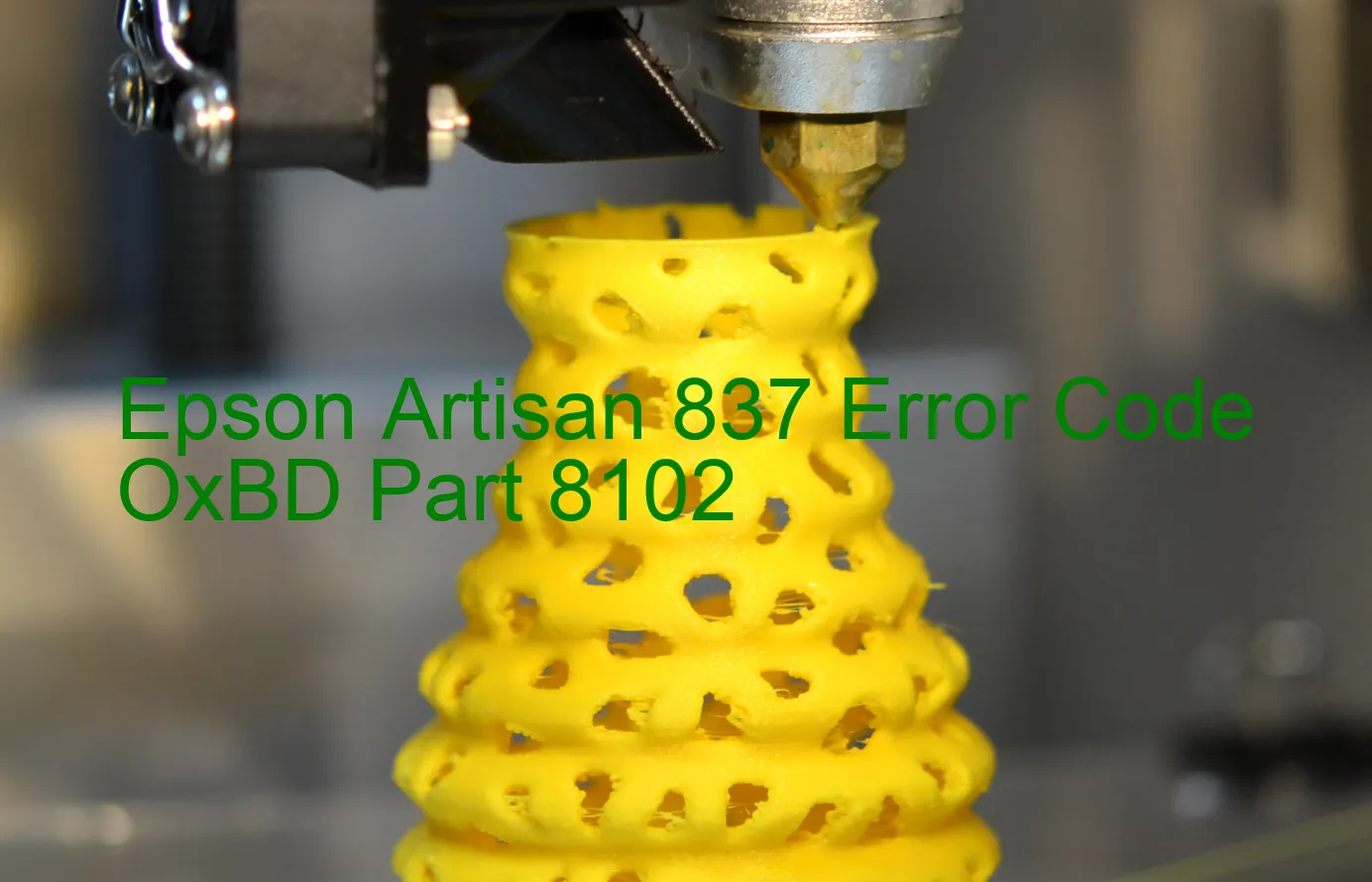 Epson Artisan 837 Código de error OxBD