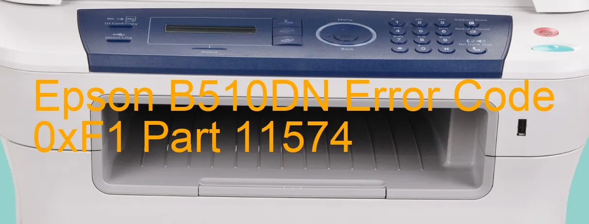 Epson B510DN Código de error 0xF1