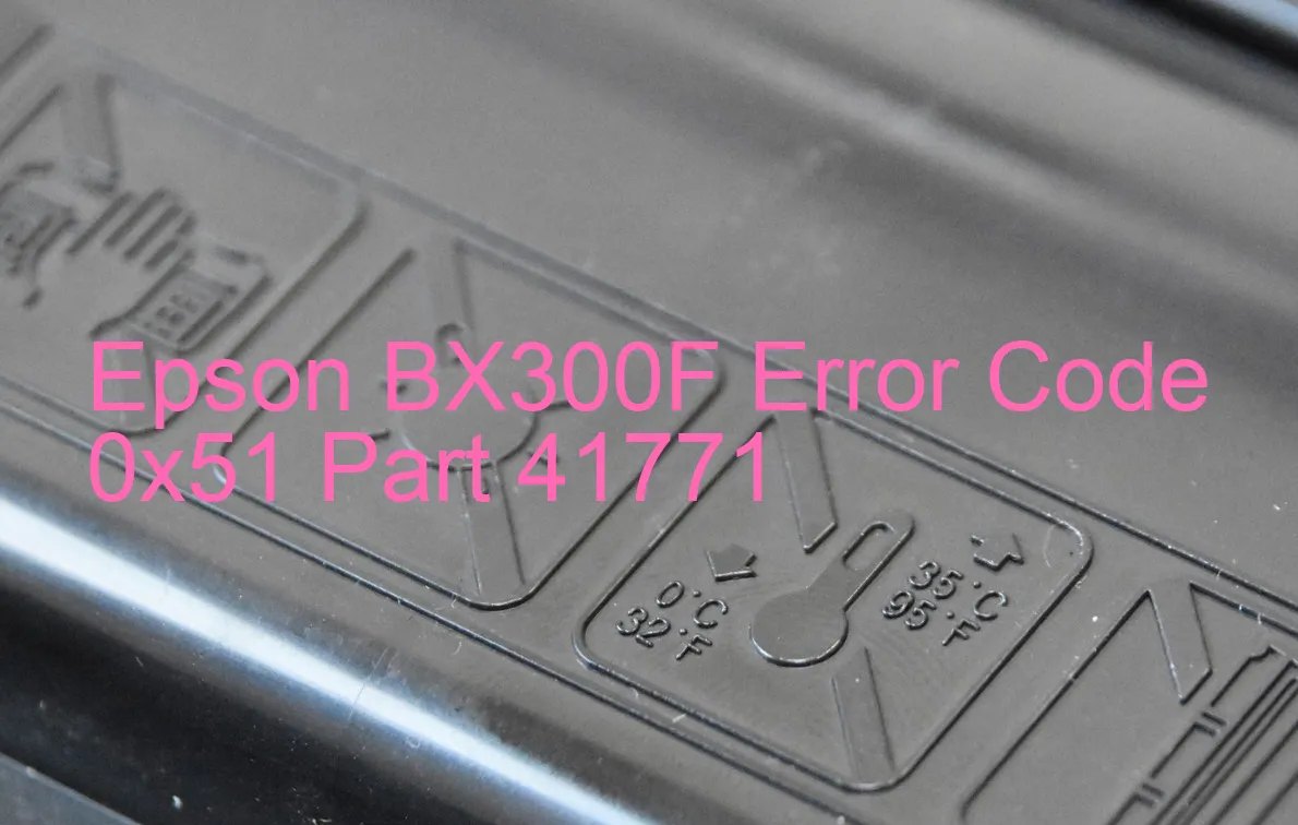 Epson BX300F Código de error 0x51