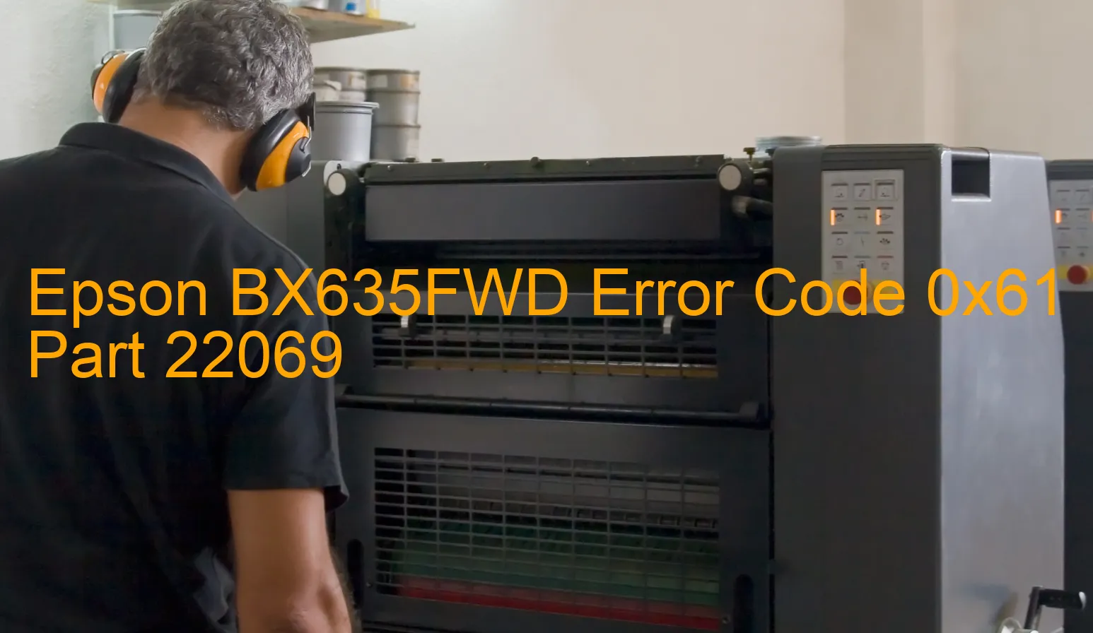 Epson BX635FWD Código de error 0x61