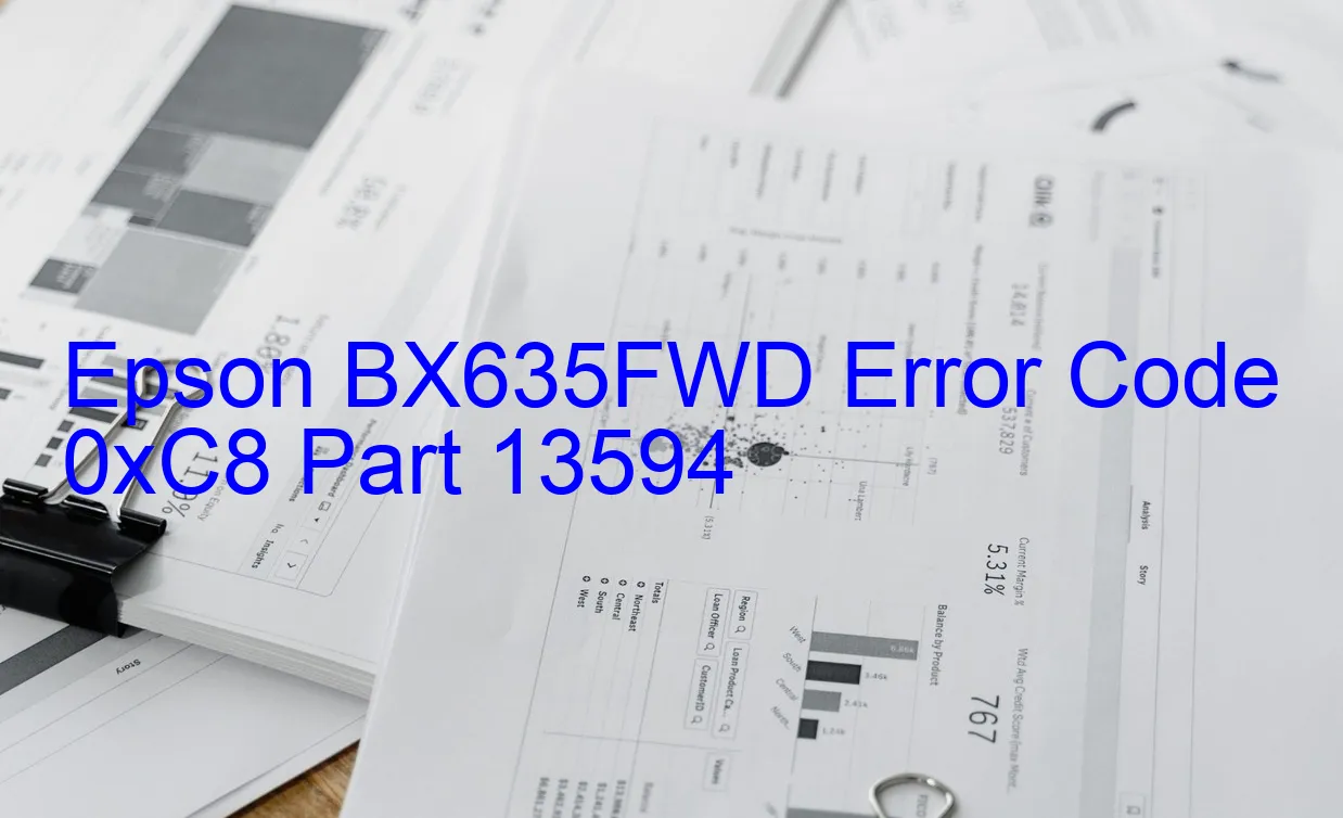 Epson BX635FWD Código de error 0xC8