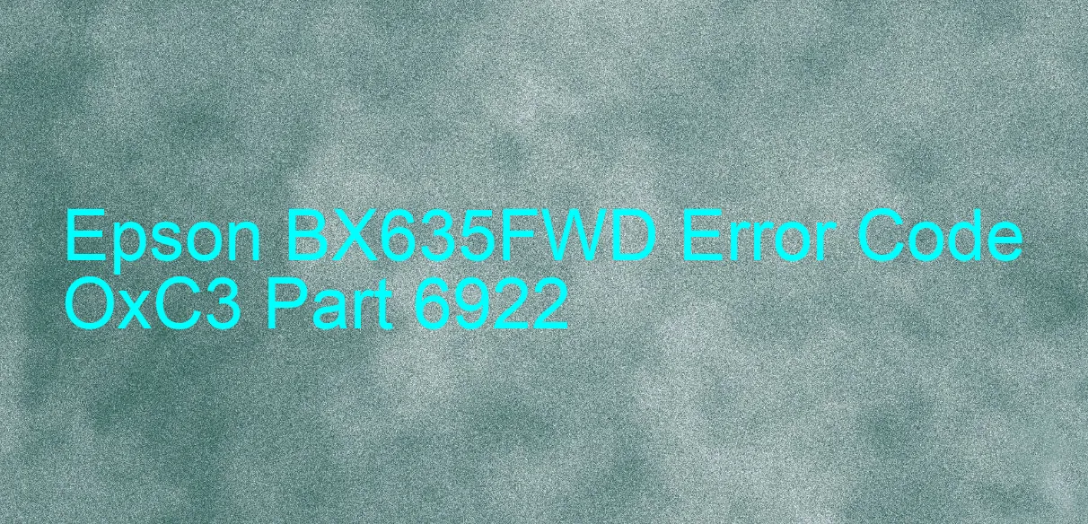 Epson BX635FWD Código de error OxC3