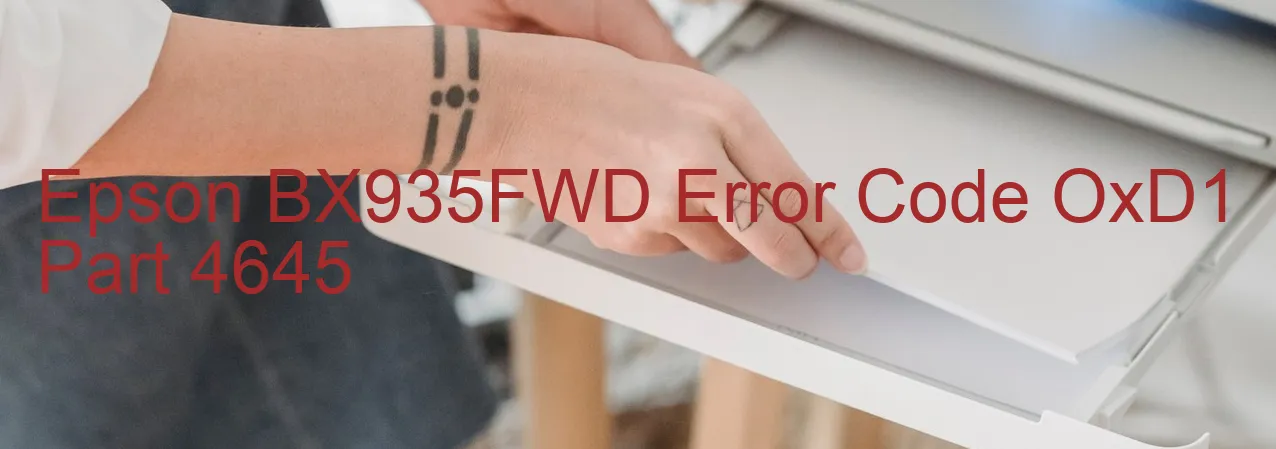 Epson BX935FWD Código de error OxD1