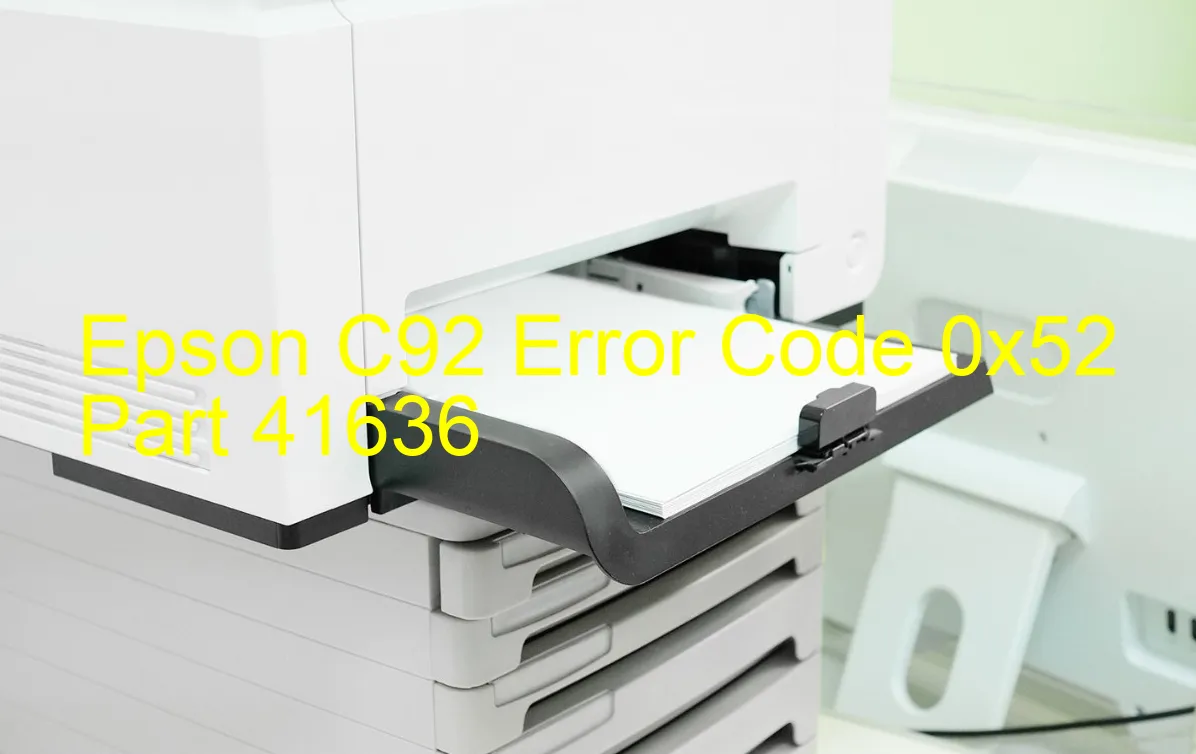 Epson C92 Código de error 0x52