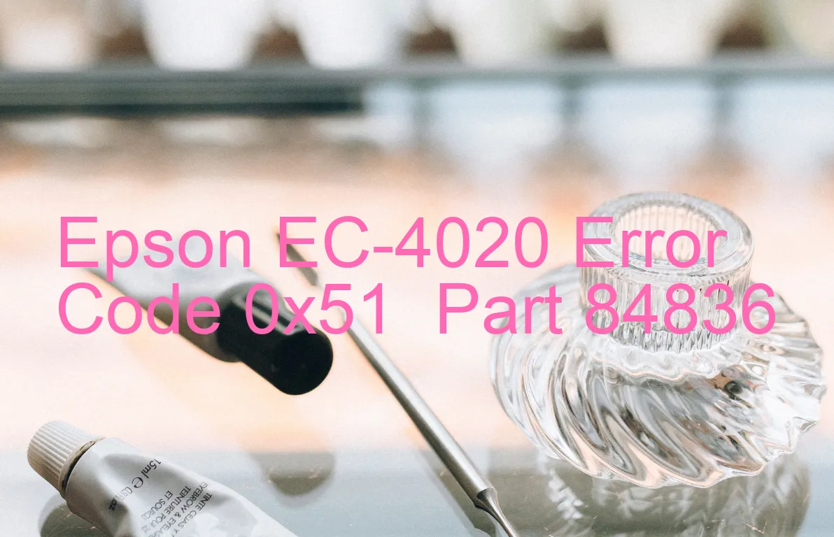 Epson EC-4020 Código de error 0x51