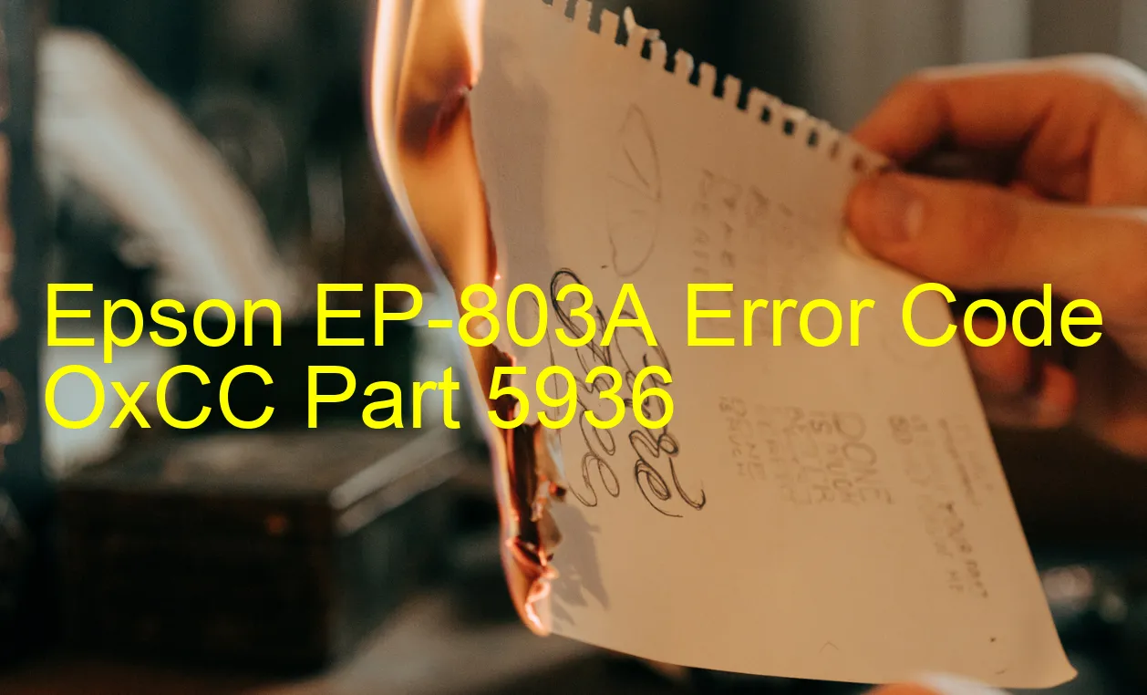 Epson EP-803A Código de error OxCC