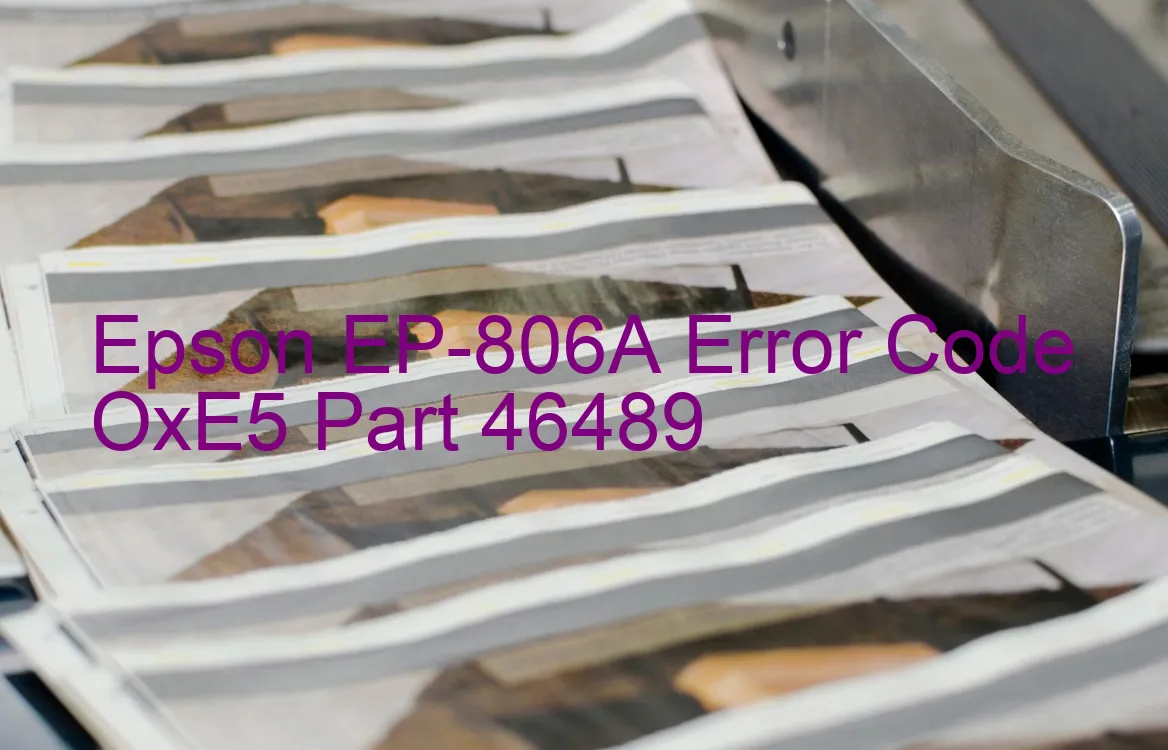 Epson EP-806A Código de error OxE5