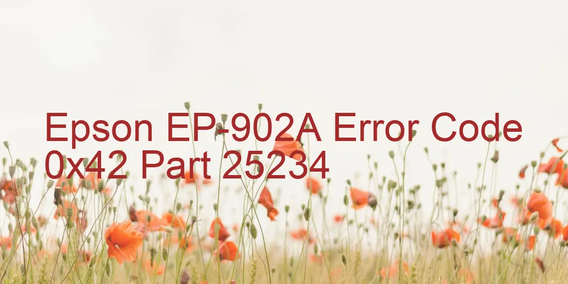 Epson EP-902A Código de error 0x42