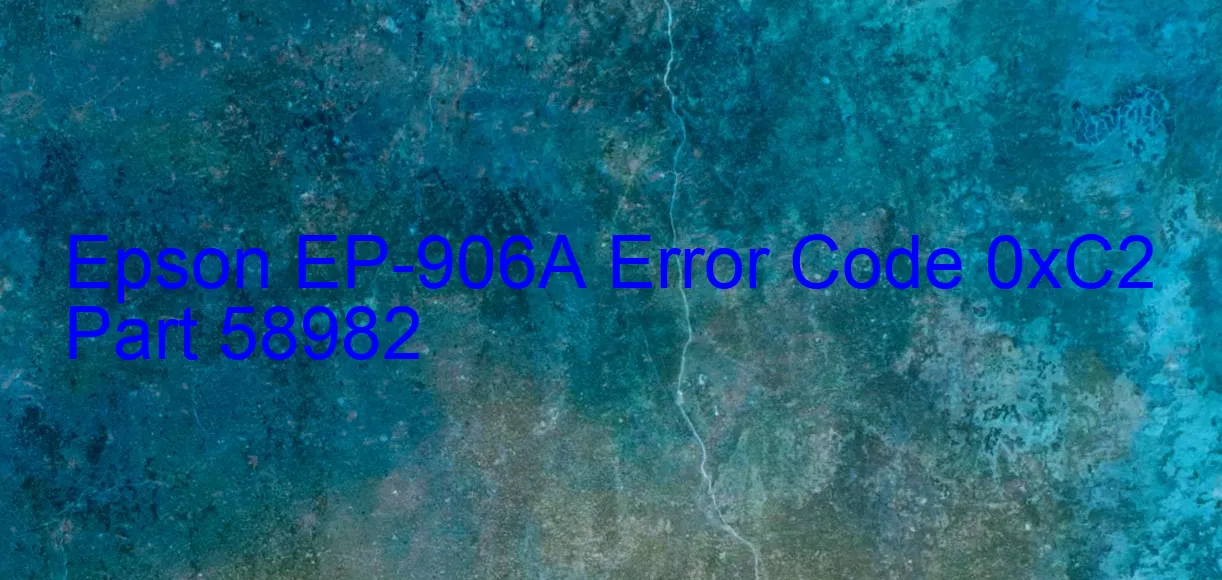 Epson EP-906A Código de error 0xC2