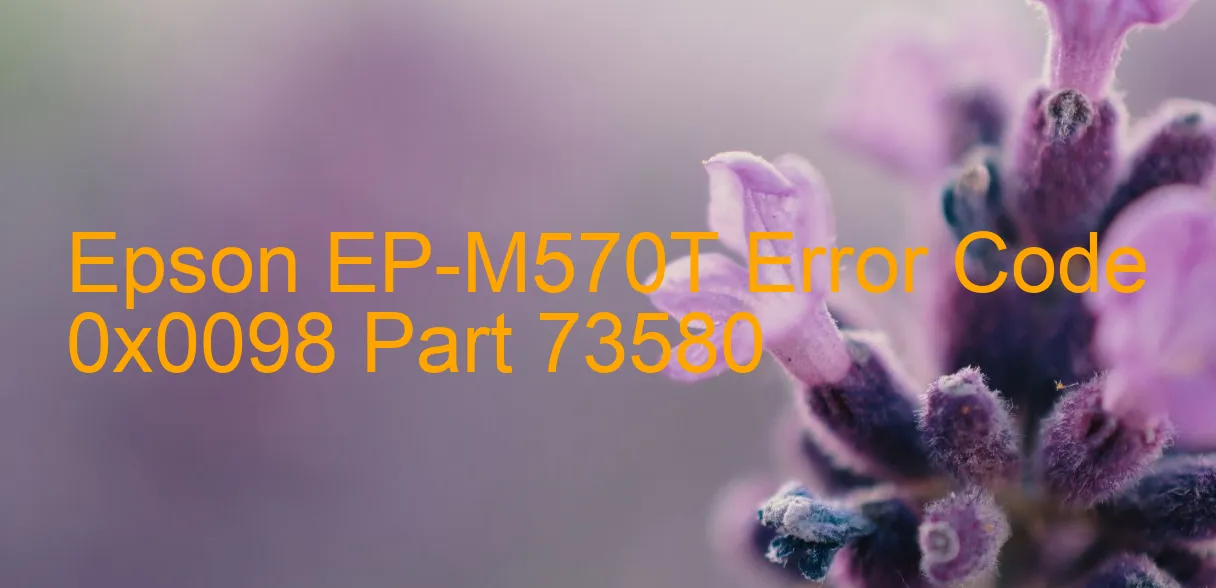 Epson EP-M570T Código de error 0x0098