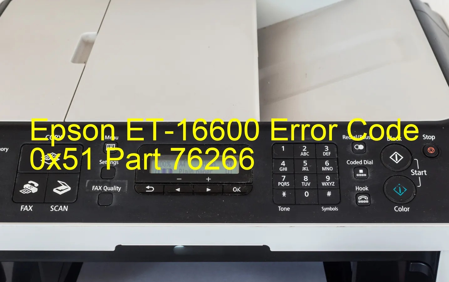 Epson ET-16600 Código de error 0x51