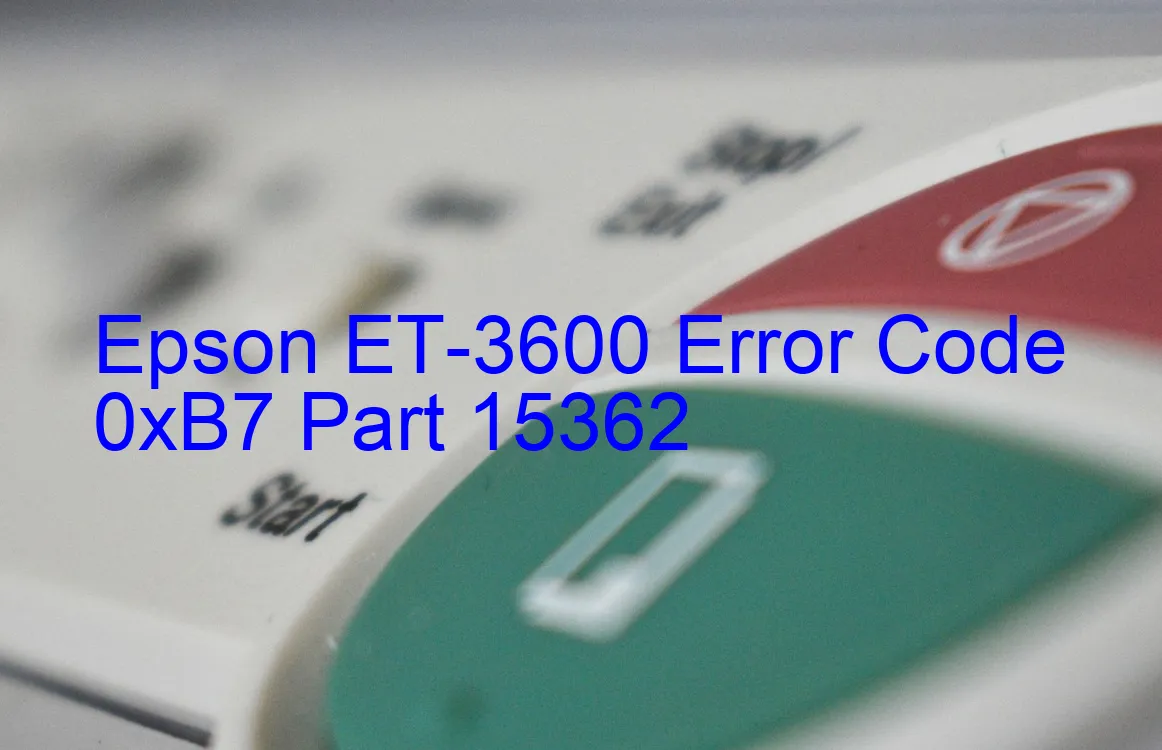 Epson ET-3600 Código de error 0xB7