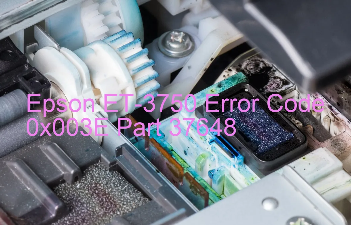 Epson ET-3750 Código de error 0x003E