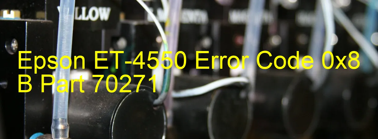 Epson ET-4550 Código de error 0x8 B