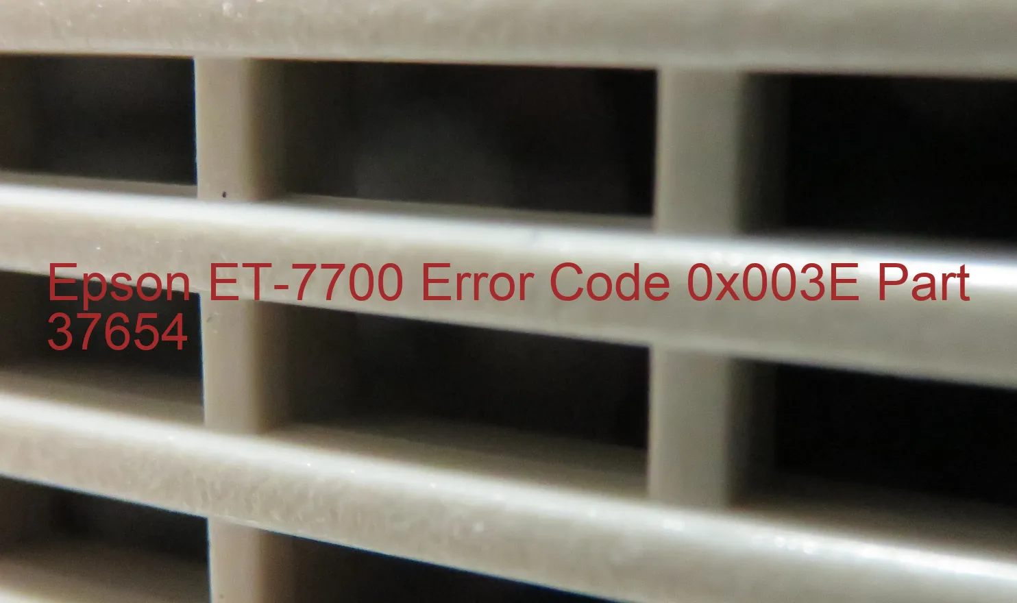 Epson ET-7700 Código de error 0x003E