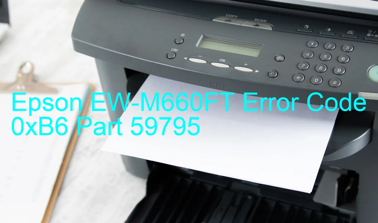 Epson EW-M660FT Código de error 0xB6