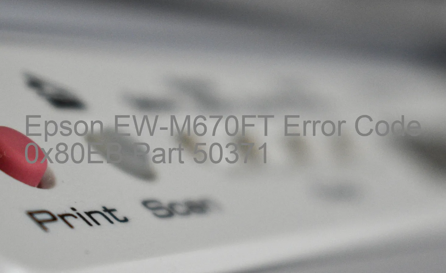 Epson EW-M670FT Código de error 0x80EB