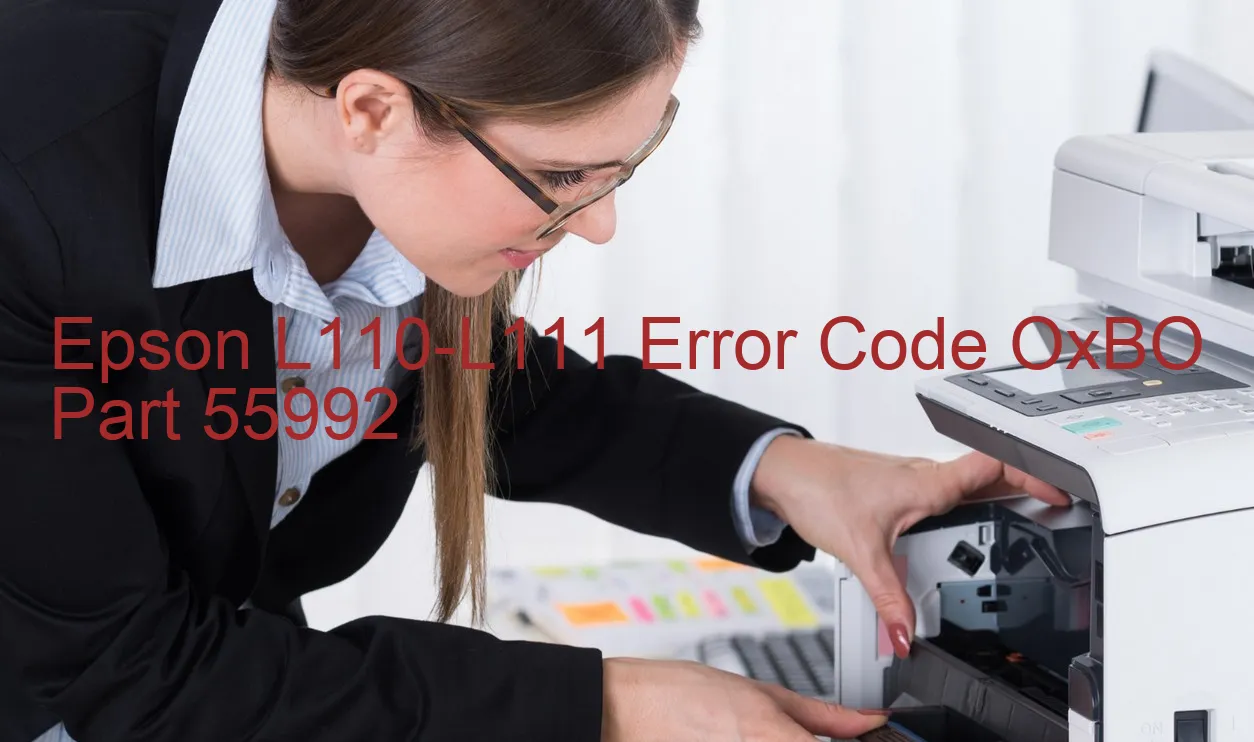 Epson L110-L111 Código de error OxBO