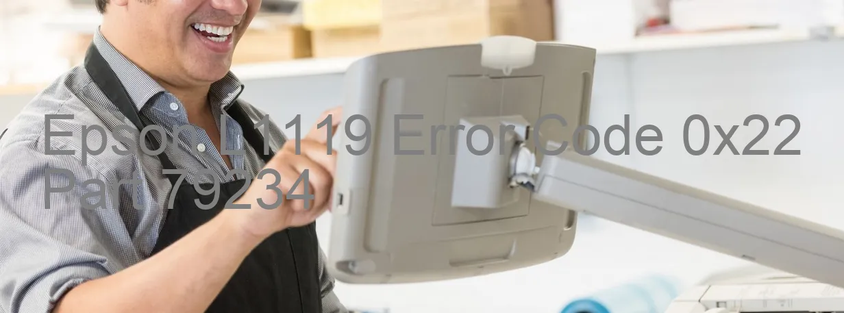 Epson L1119 Código de error 0x22