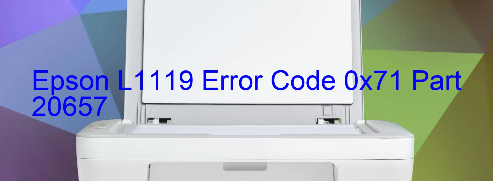 Epson L1119 Código de error 0x71