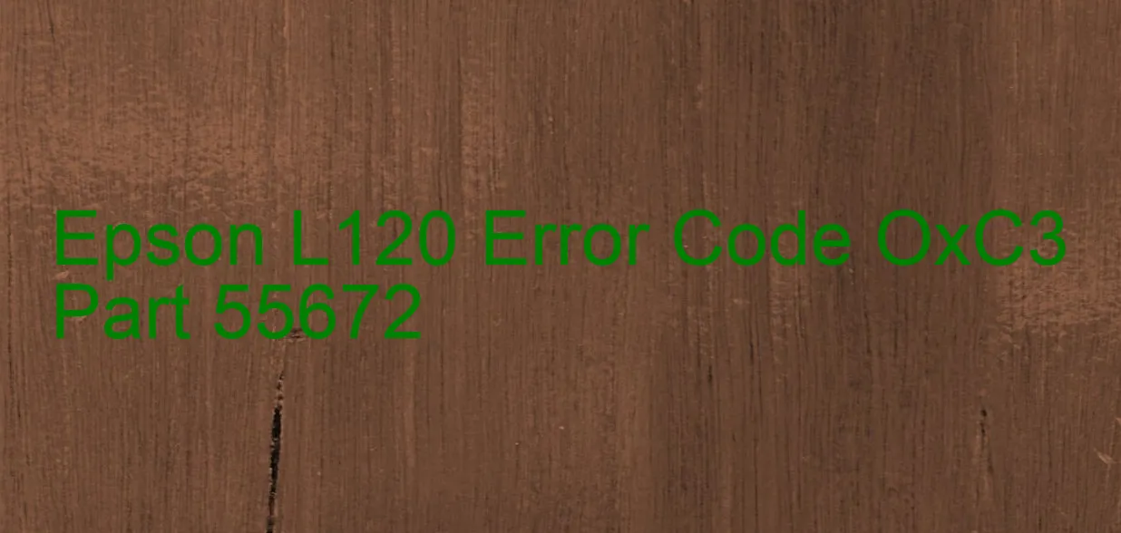 Epson L120 Código de error OxC3