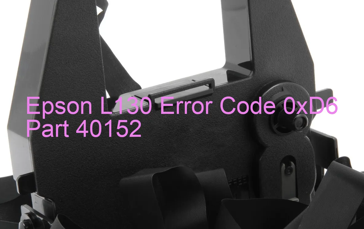 Epson L130 Código de error 0xD6