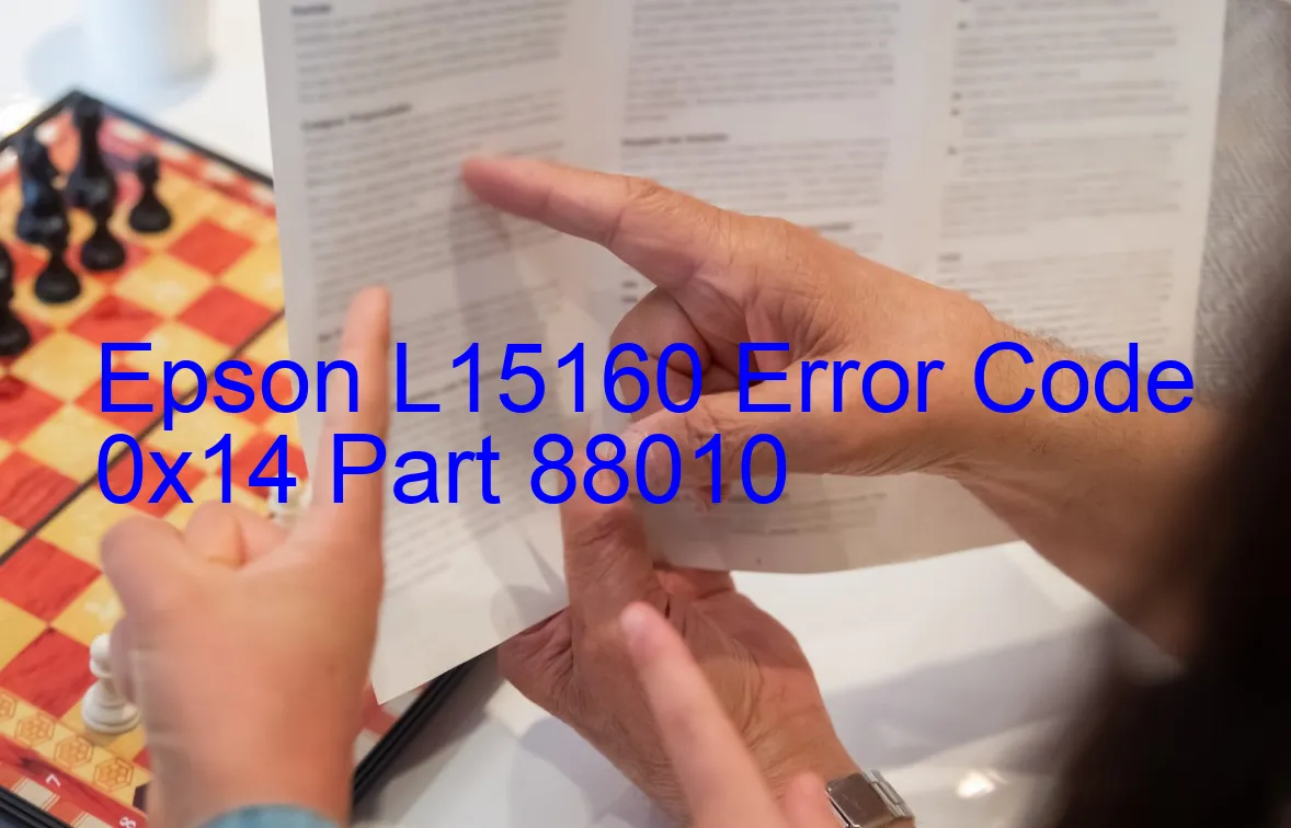 Epson L15160 Código de error 0x14