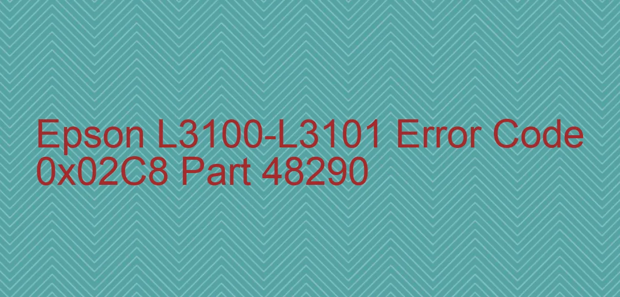 Epson L3100-L3101 Código de error 0x02C8