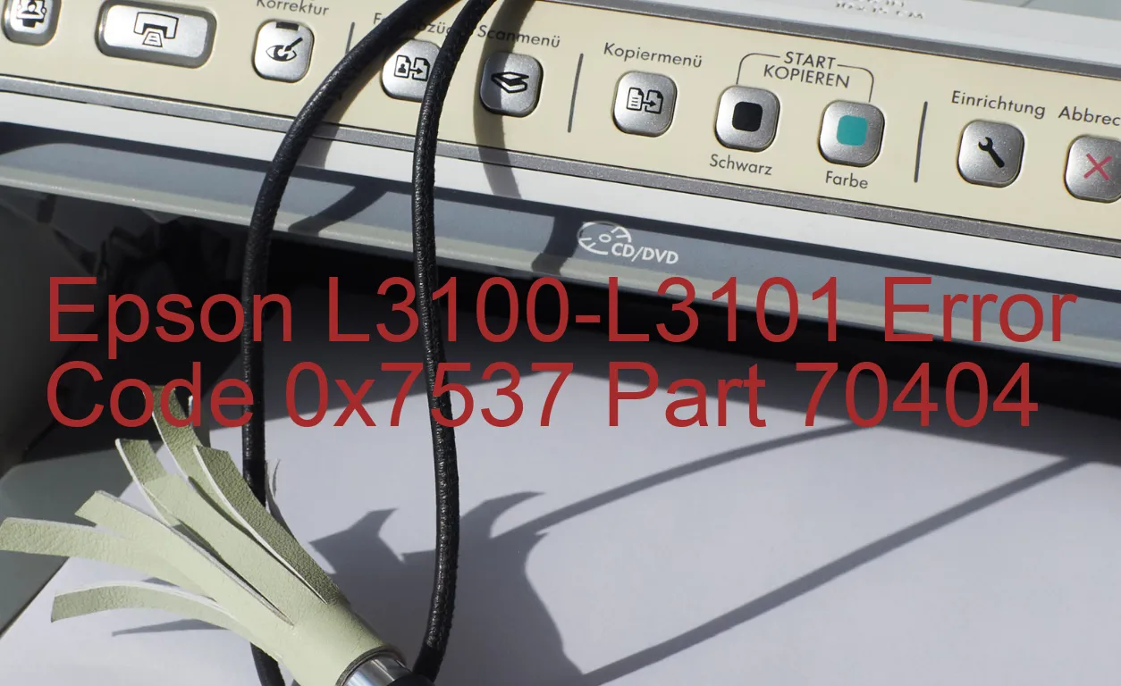 Epson L3100-L3101 Código de error 0x7537