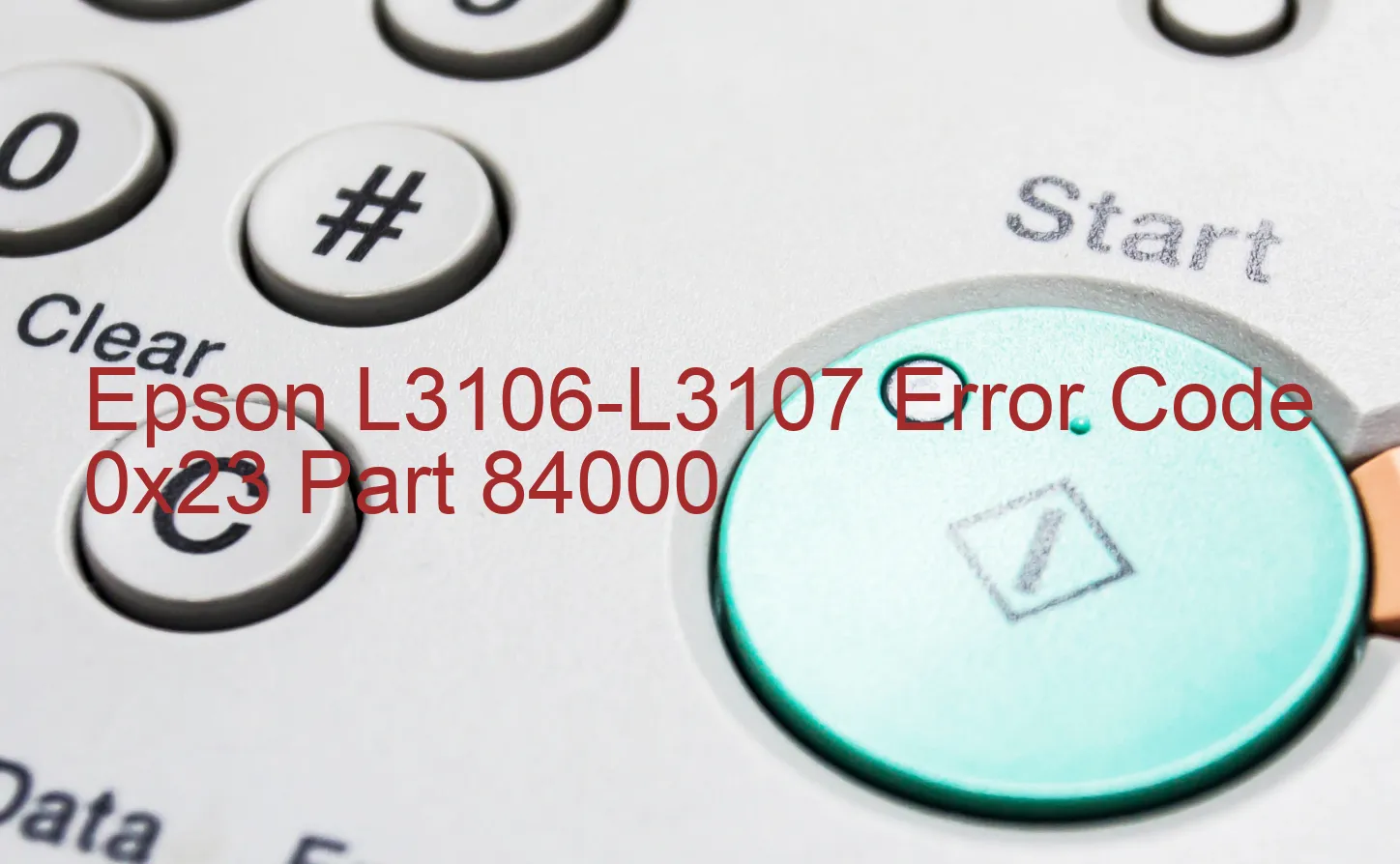 Epson L3106-L3107 Código de error 0x23