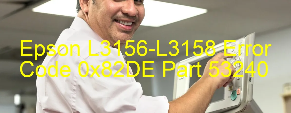 Epson L3156-L3158 Código de error 0x82DE