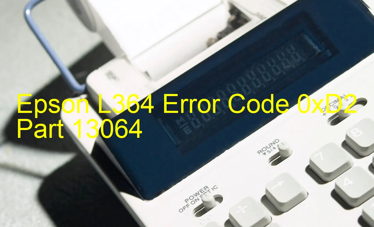 Epson L364 Código de error 0xD2