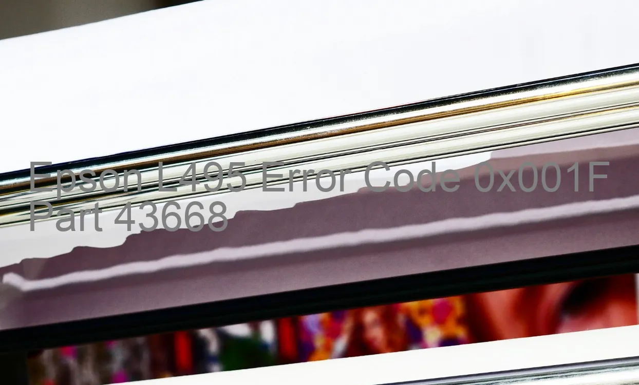 Epson L495 Código de error 0x001F