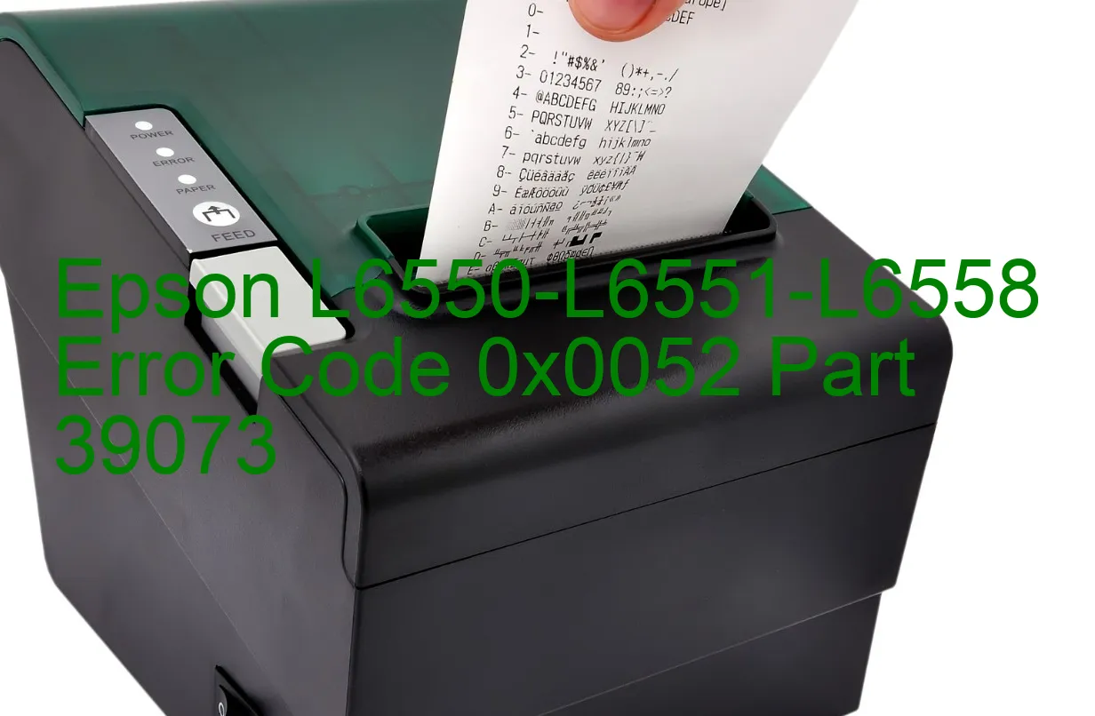 Epson L6550-L6551-L6558 Código de error 0x0052