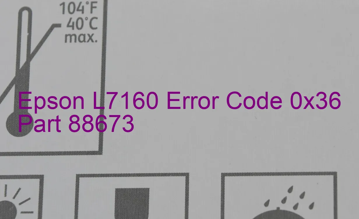 Epson L7160 Código de error 0x36