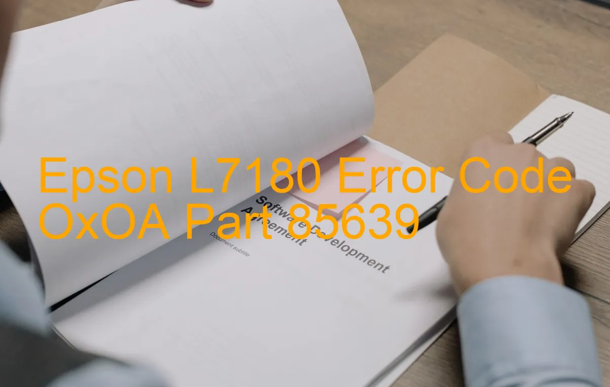 Epson L7180 Código de error OxOA