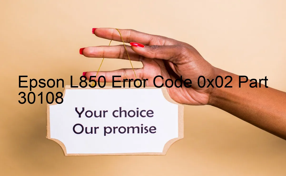 Epson L850 Código de error 0x02