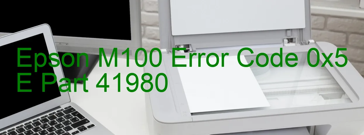 Epson M100 Código de error 0x5 E