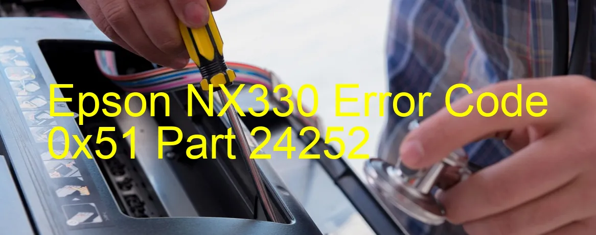 Epson NX330 Código de error 0x51