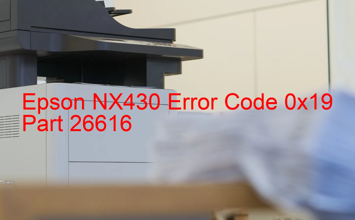 Epson NX430 Código de error 0x19