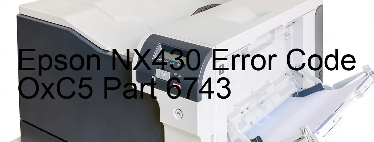 Epson NX430 Código de error OxC5