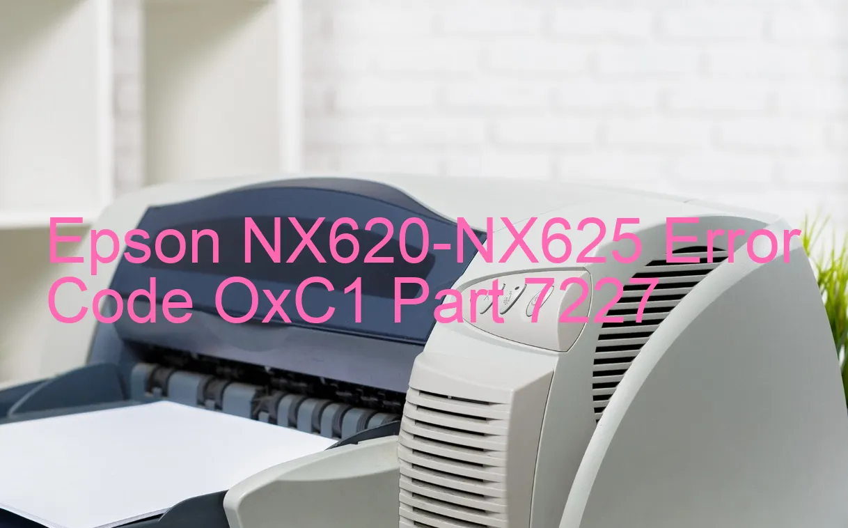 Epson NX620-NX625 Código de error OxC1