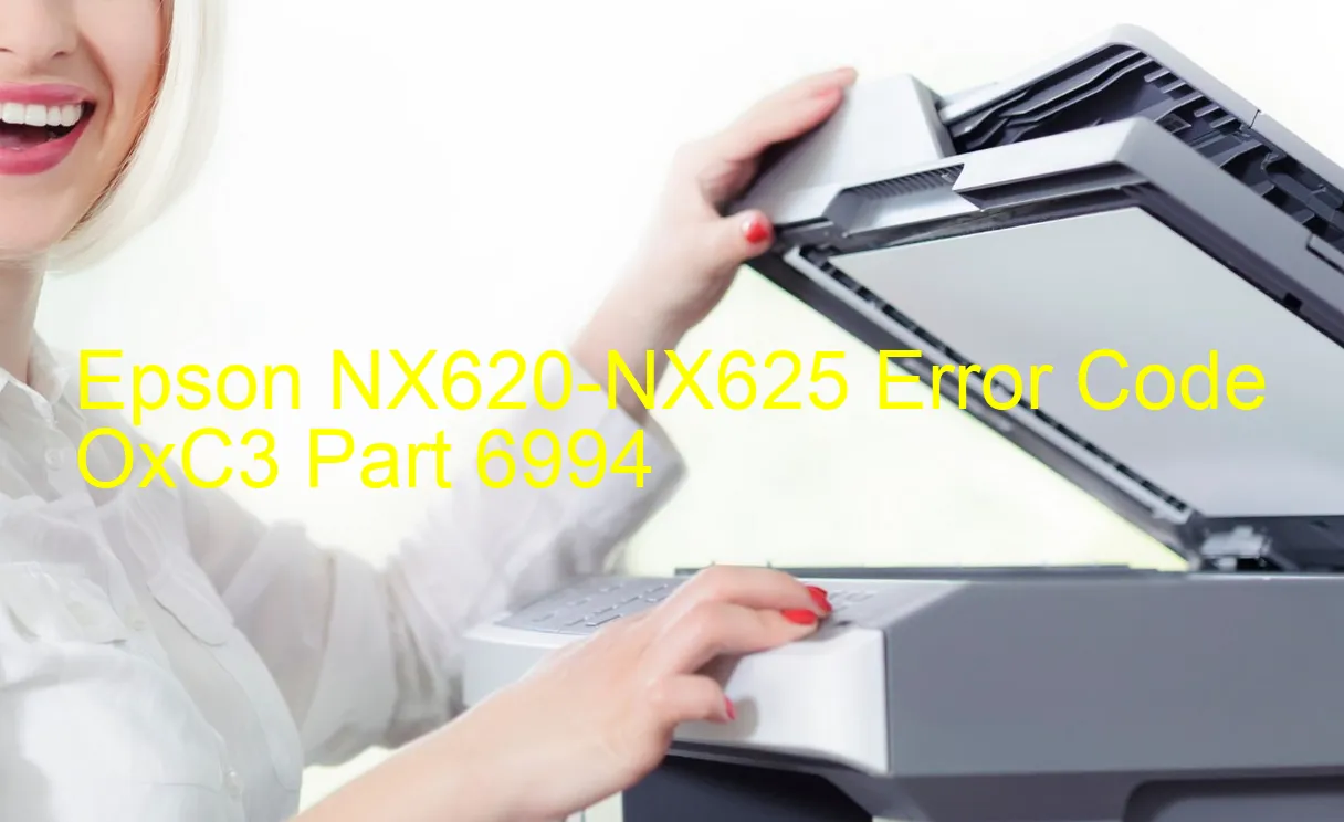 Epson NX620-NX625 Código de error OxC3