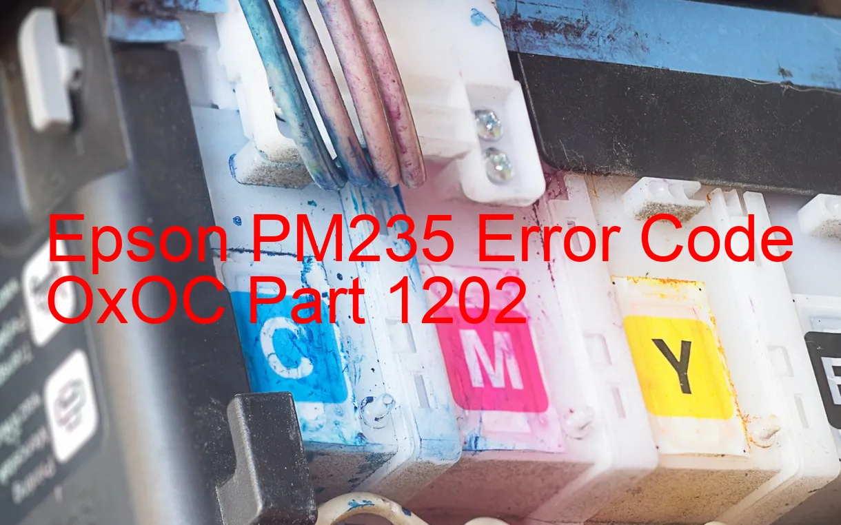 Epson PM235 Código de error OxOC