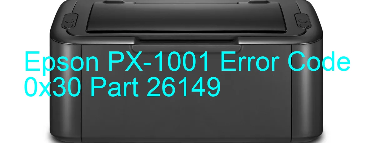 Epson PX-1001 Código de error 0x30