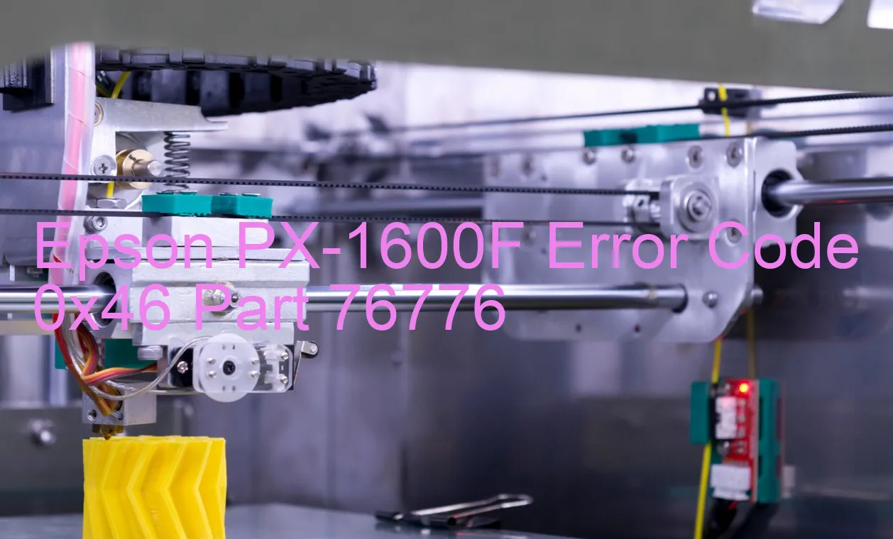 Epson PX-1600F Código de error 0x46