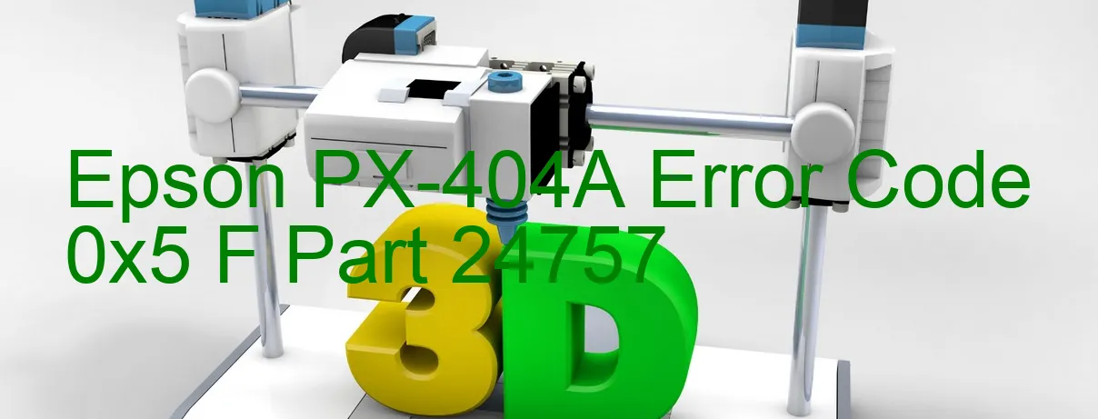 Epson PX-404A Código de error 0x5 F