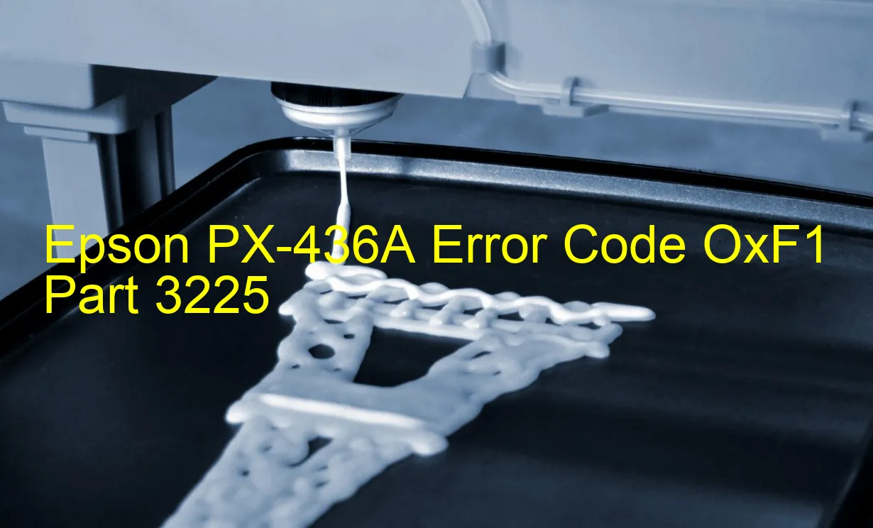 Epson PX-436A Código de error OxF1