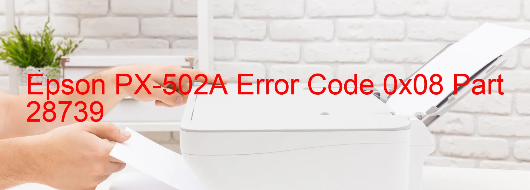 Epson PX-502A Código de error 0x08